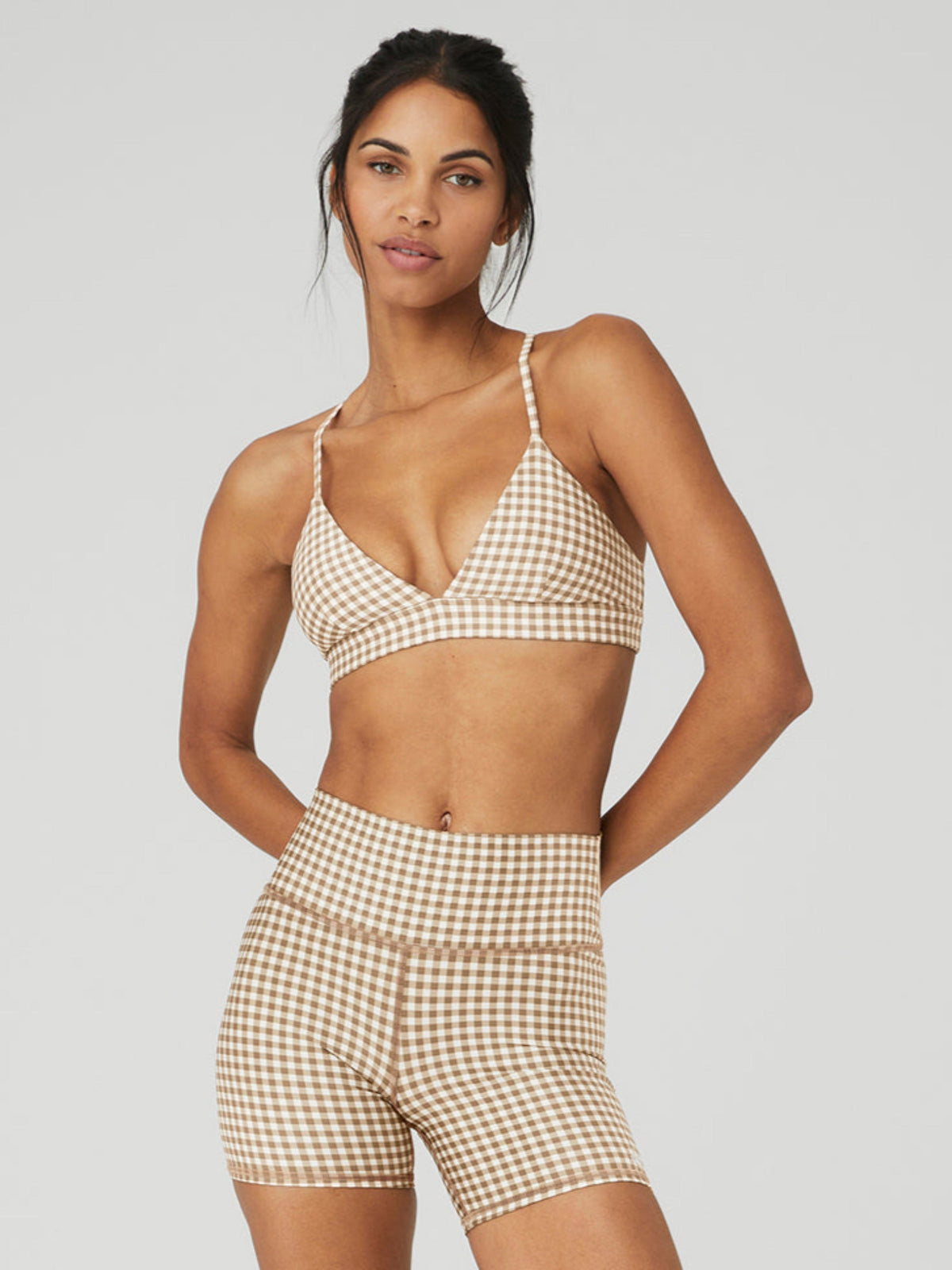 ALO Airlift Gingham Splendor Bra